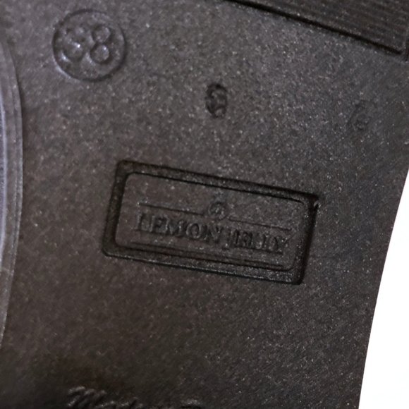 Lemon Jelly rubber boots ☂️ charcoal grey velvet texture! Sz 38 - Picture 8 of 8